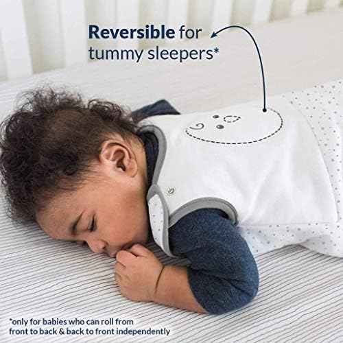 חפיסת חפיסה 2 של שעועית קינון - שקי שינה משוקללים בעדינות | תינוק: 6-15 חודשים | כותנה | עזרה במעבר יילוד/תינוקות